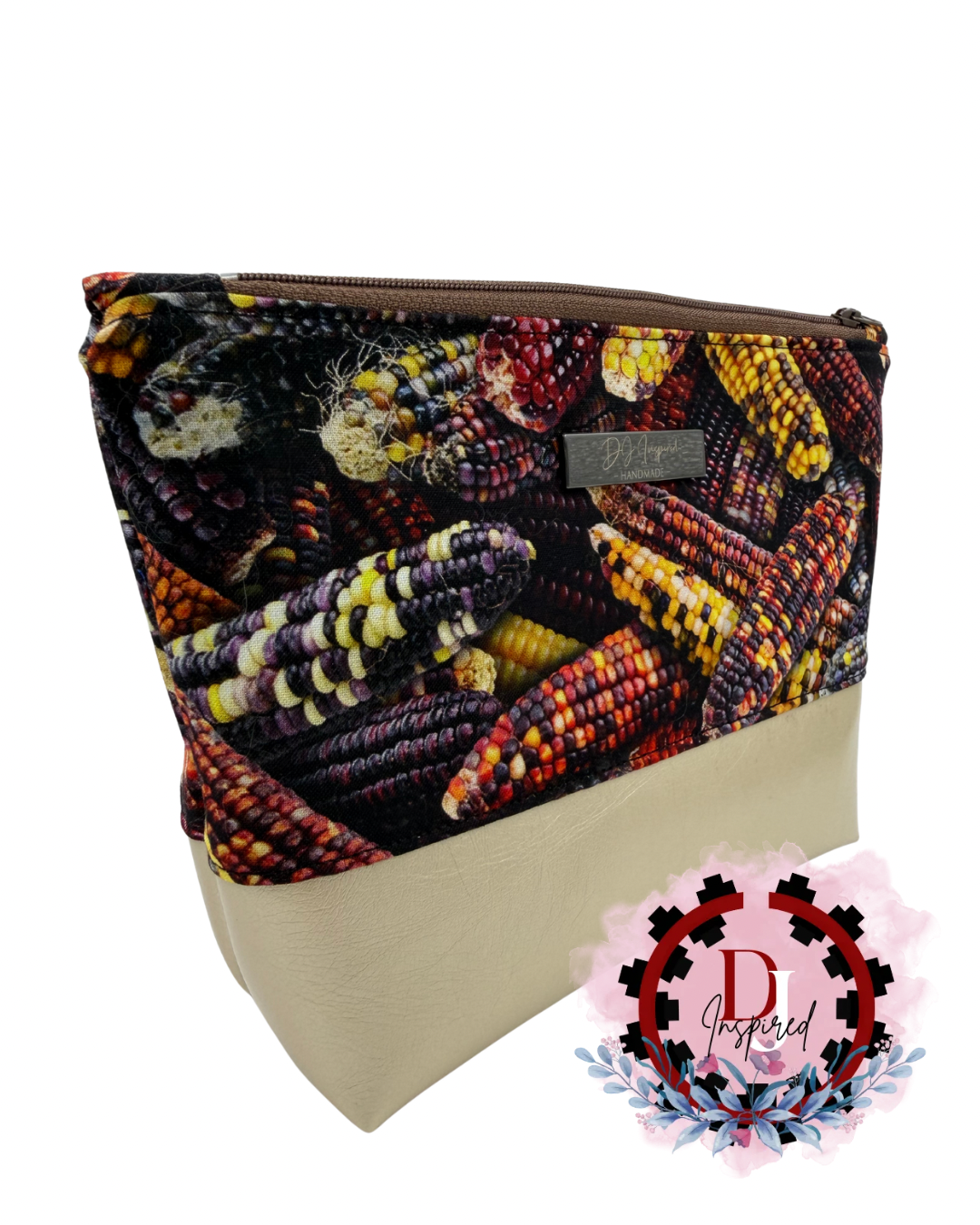 Cosmetic Bag | Dry Corn Print