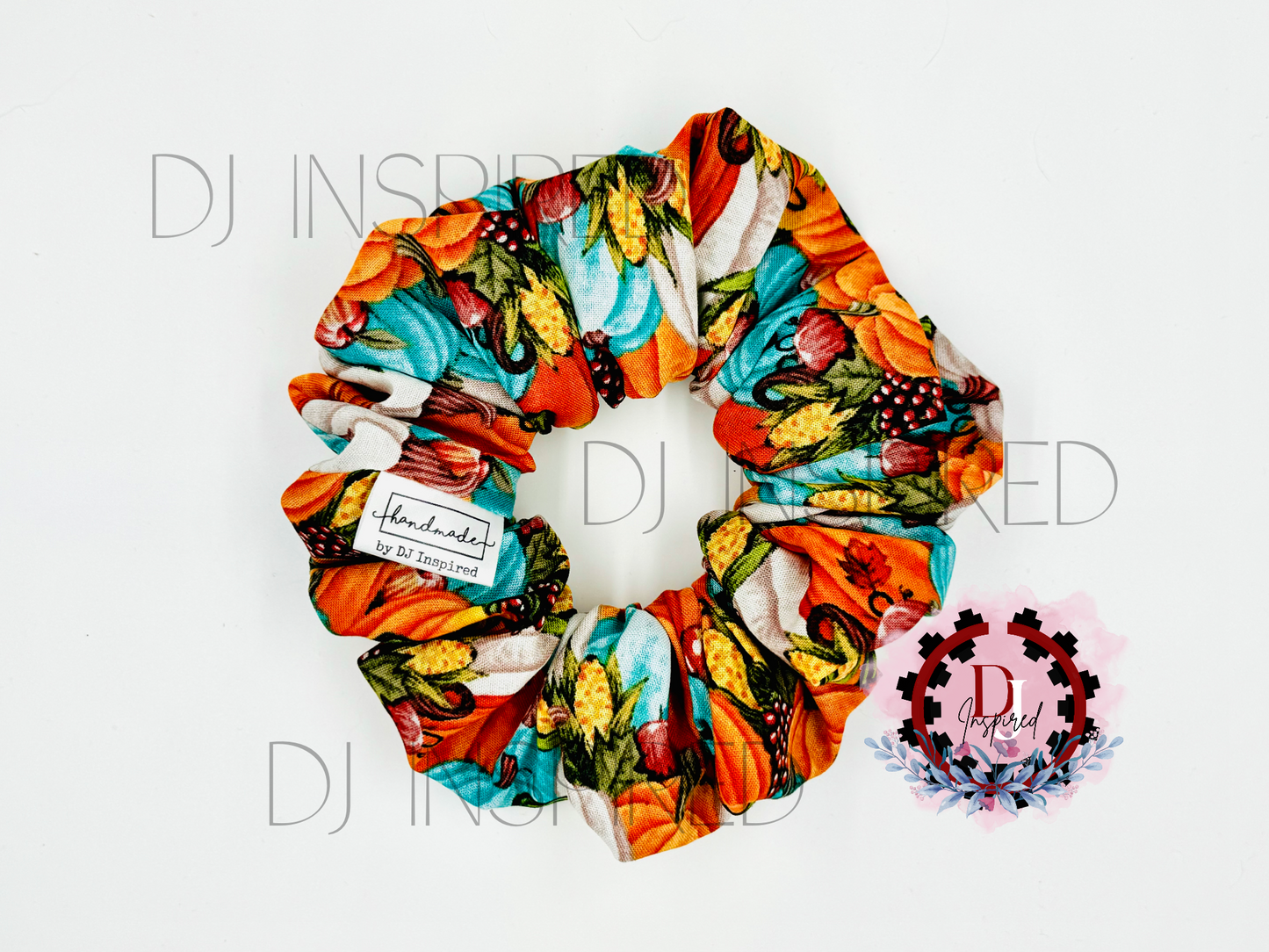 Scrunchie - Fall/Pumpkin Print Set