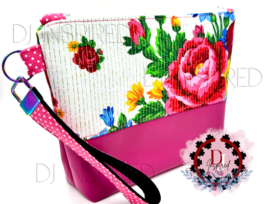 Cosmetic Bag | White Masani Print