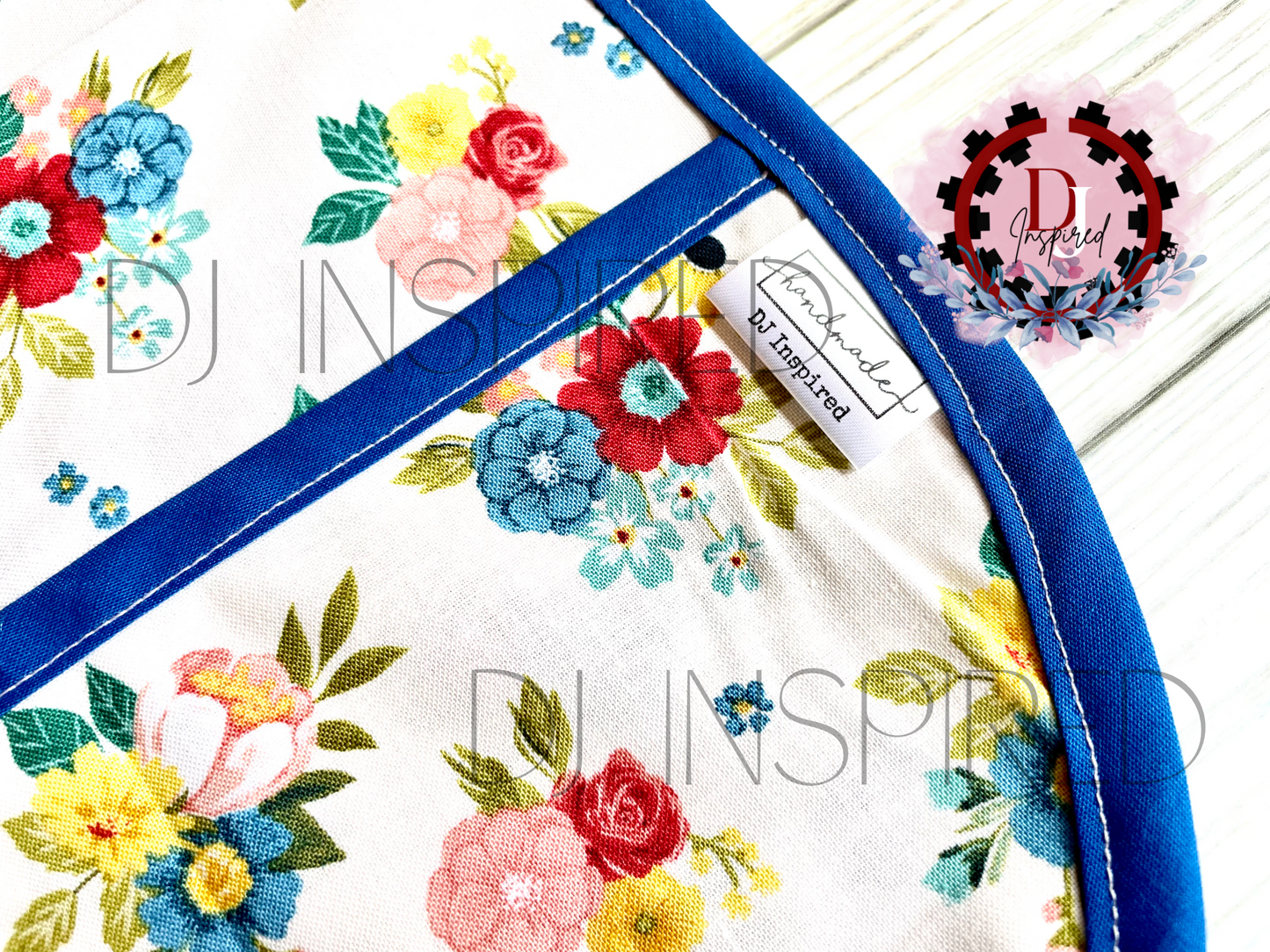 Apron | Floral Blue Bird