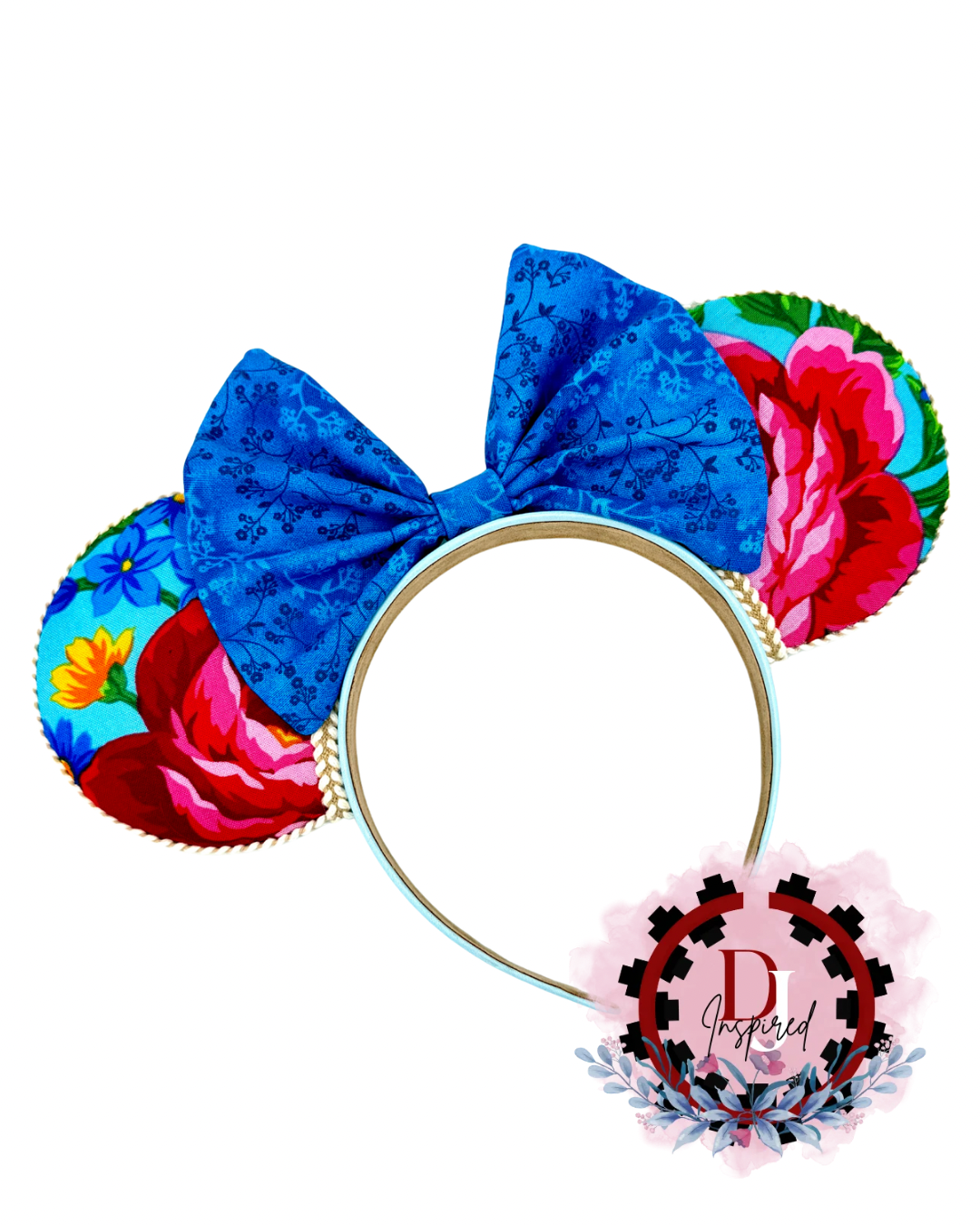 Minnie Ears | Turquoise Masani Floral Print