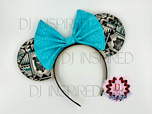 Minnie Ears | Native Turtle Print