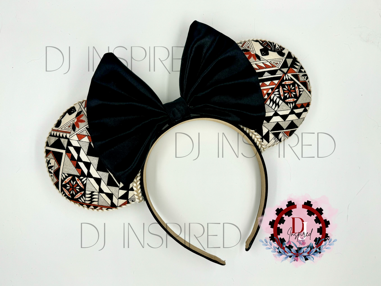 Minnie Ears | Native Turtle Print (Brown)