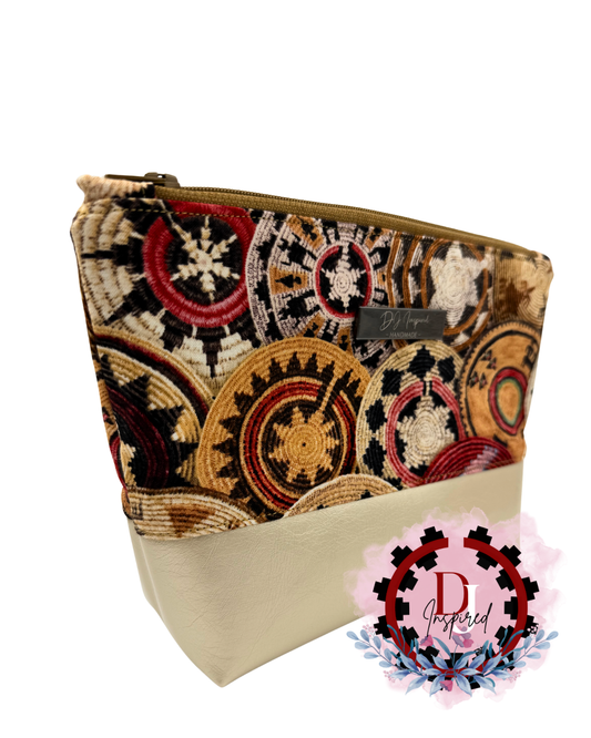 Cosmetic Bag | Native Basket Print