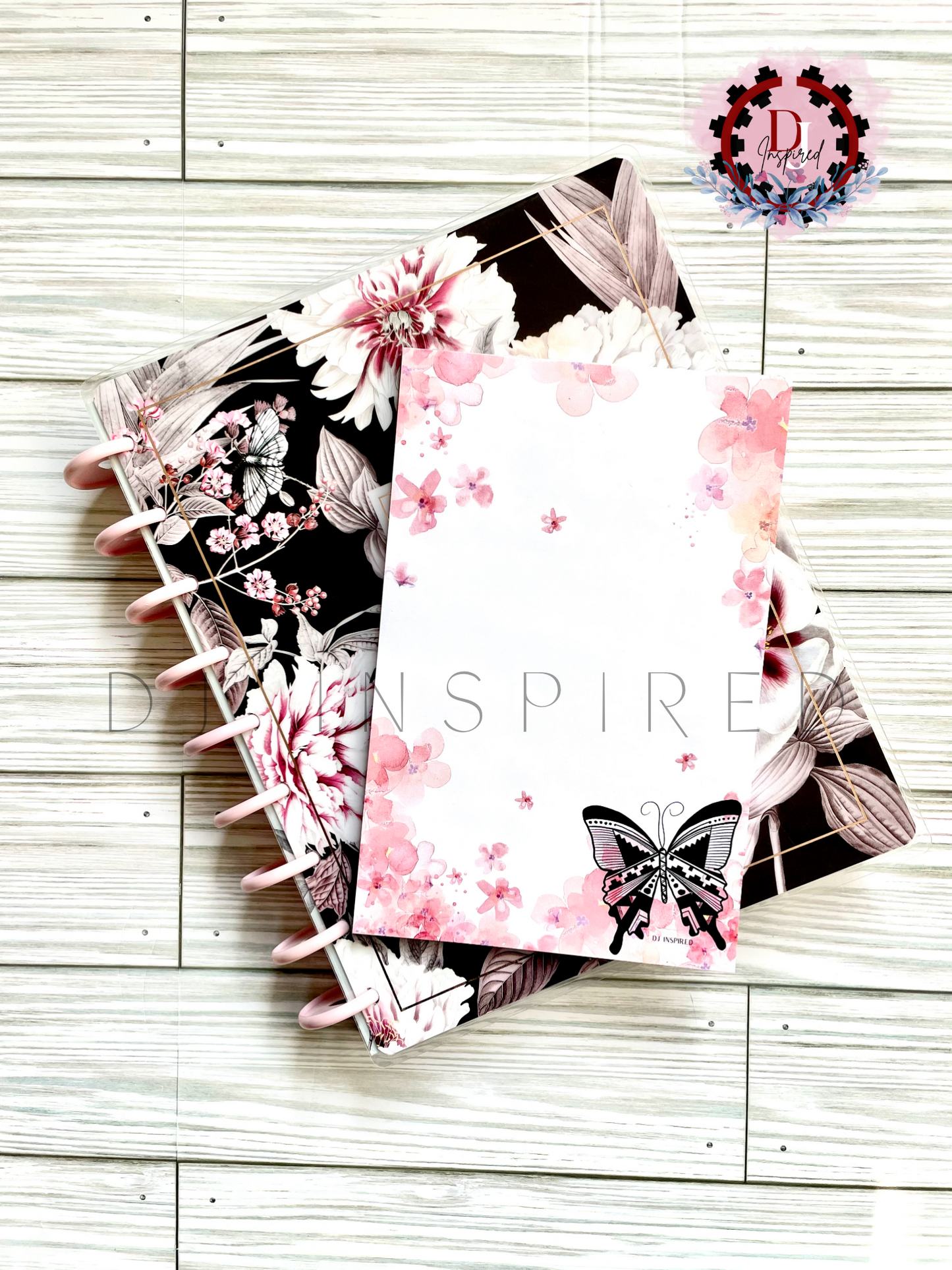 Pink Floral/Butterfly Notepad